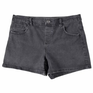 Wander Nation Women's Black Denim Shorts Size 18 XXL High Rise Stretch Casual